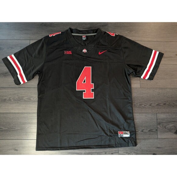 NCAA Other - 🏈 Jeremiah Smith #4 Ohio State Buckeyes BLACKOUT Stitched Men's Jersey